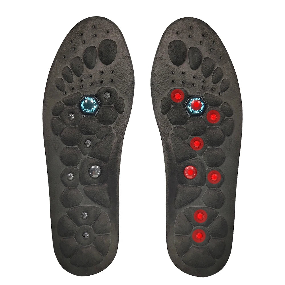 Medical Magnetic Therapy Sports Insoles Massage Foot Weight Loss Slimming Acupressure Insole Anti-fatigue Health Care Shoe Pads