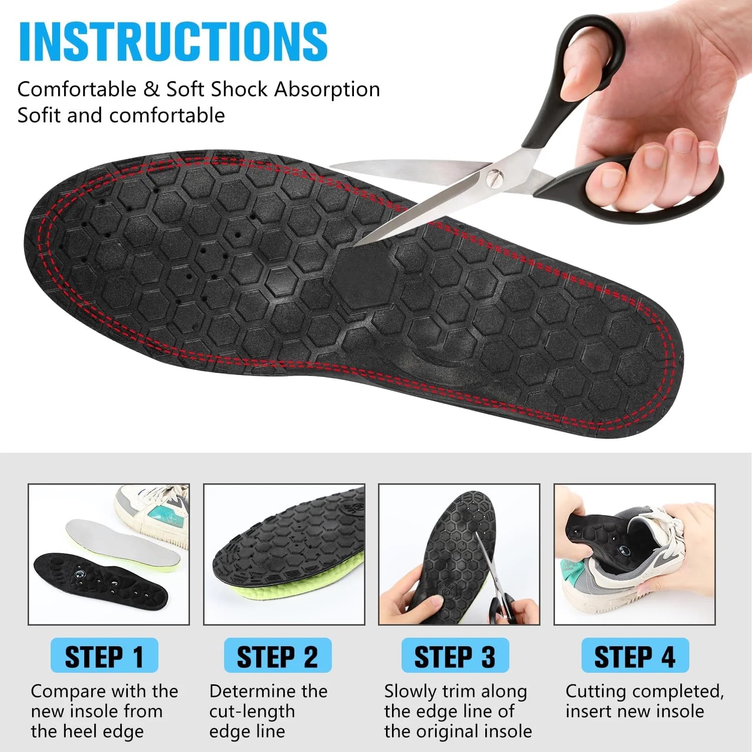 Medical Magnetic Therapy Sports Insoles Massage Foot Weight Loss Slimming Acupressure Insole Anti-fatigue Health Care Shoe Pads